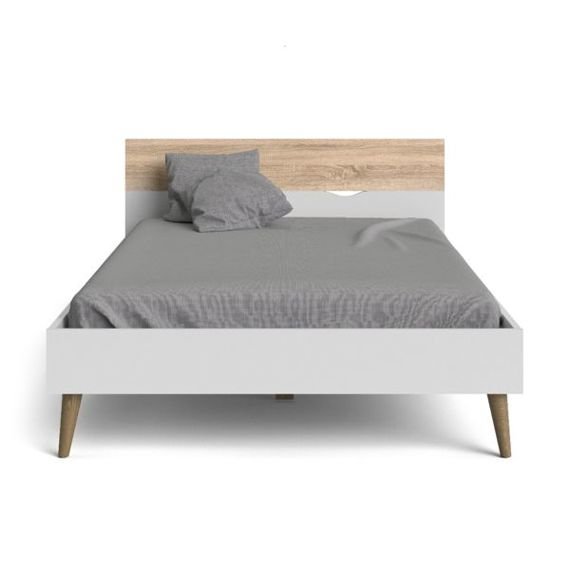 Nowoczesne łóżko Oslo 160 x 200 w stylu retro