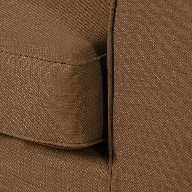Sofa tapicerowana Lily, 3 osobowa, oliwkowa, nóżki dąb olejowany