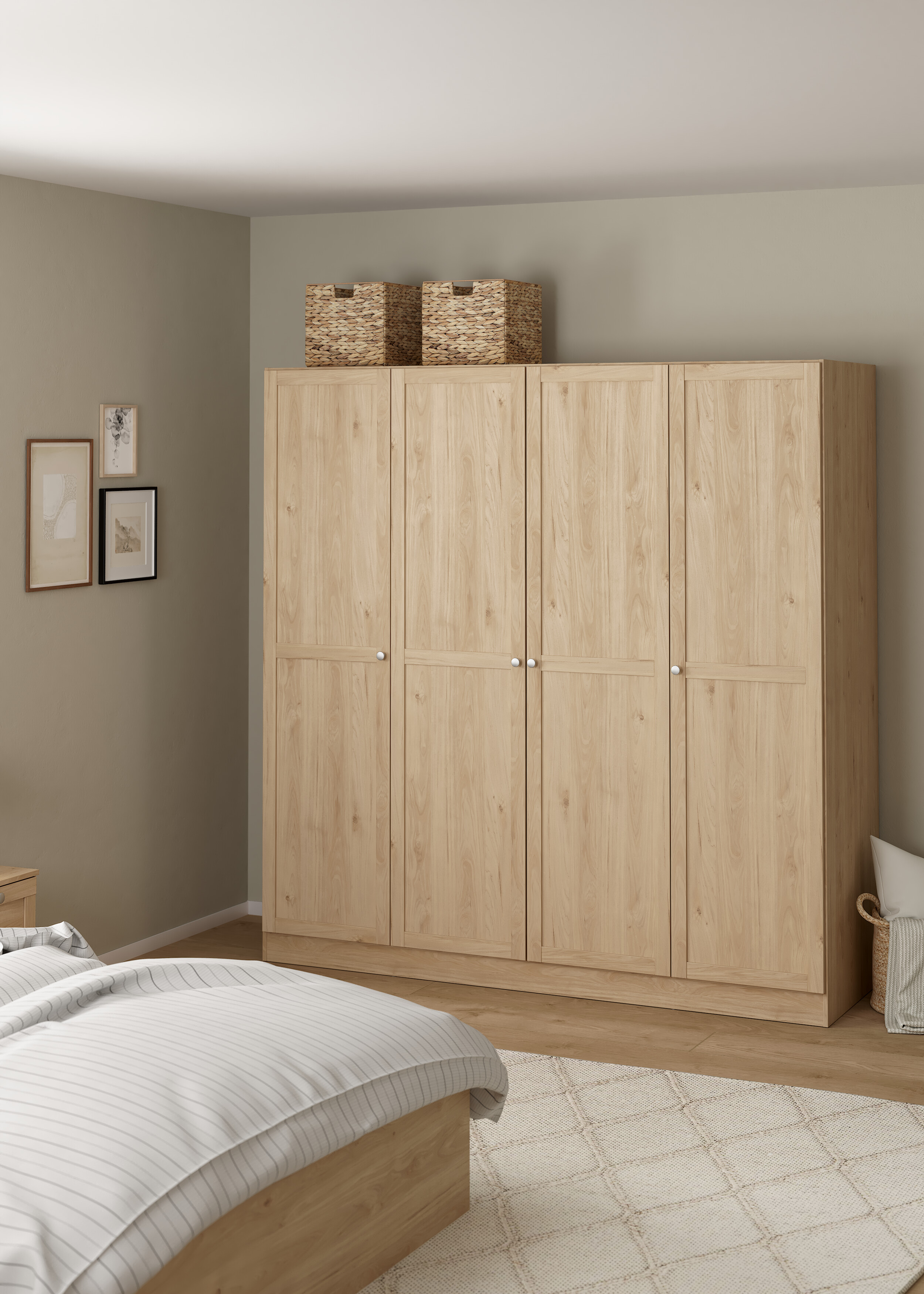 szafa czterodrzwiowa Billund jackson hickory 195 x 200 cm