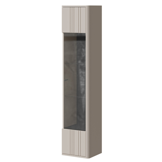 Witryna wisząca przeszklona kaszmir mat 35 x 163 cm Luvio