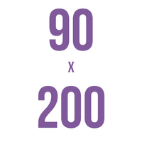 90 x 200 cm