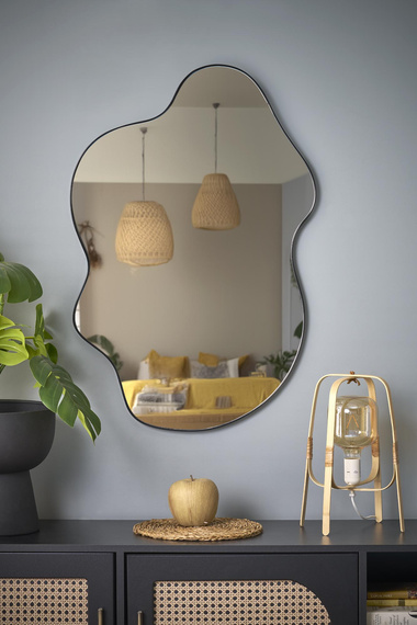 Lustro w ramie czarnej 56 x 90 cm Essent