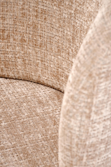 Krzesło do jadalni tapicerowane beżowe / dąb Basso