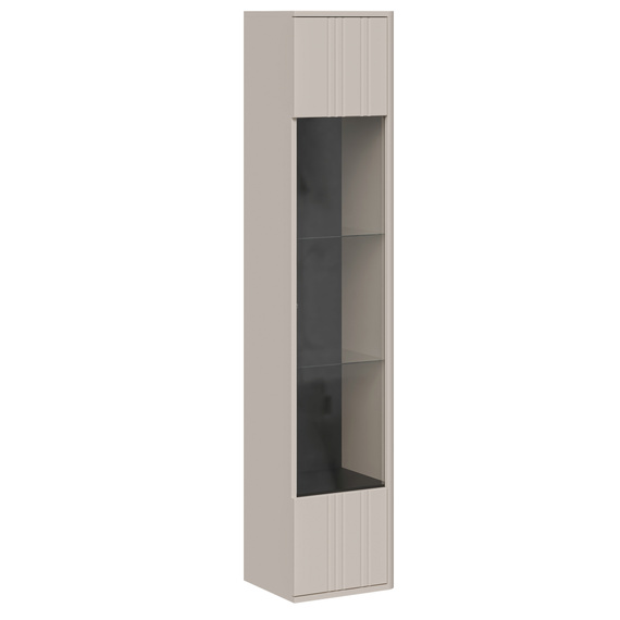 Witryna wisząca przeszklona kaszmir mat 35 x 163 cm Luvio