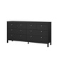 Komoda z szufladami czarna mat 159 cm Madrid