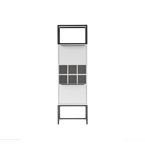 Szafka wysoka biała mat 50 cm Glory