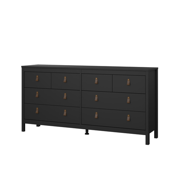 Komoda z szufladami czarna mat 159 cm Madrid