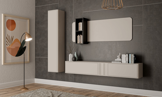 Witryna wisząca kaszmir mat 35 x 163 cm Luvio