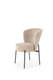 Krzesło do jadalni tapicerowane beżowe / czarne K590