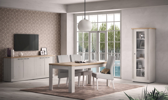 Komoda z drzwiami dąb Meringa/dąb Cadiz mat 211 cm Avina