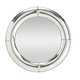 Lustro okrągłe srebrne 80 cm Moon