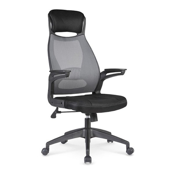 Fotel biurowy siatka szary / czarny Solaris