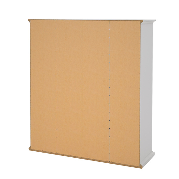 Szafa czterodrzwiowa biała mat 182 x 201 cm Paris