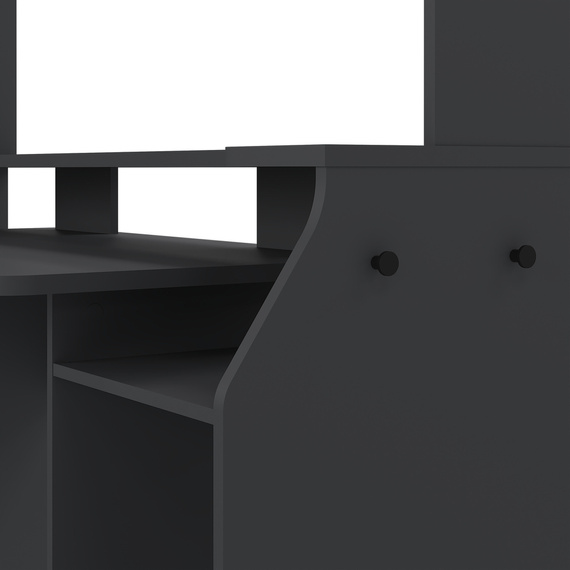 Biurko gamingowe Function Plus, 171 x 63 x 150 cm, szary mat