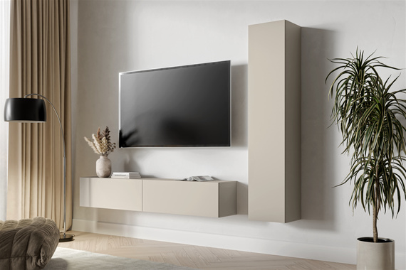 Witryna wisząca kaszmir mat 35 x 168 cm Alto