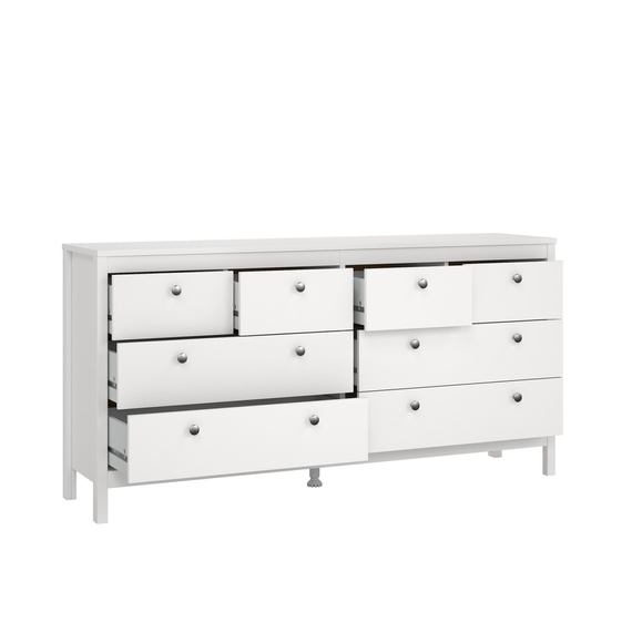Komoda z szufladami biała mat 159 cm Madrid