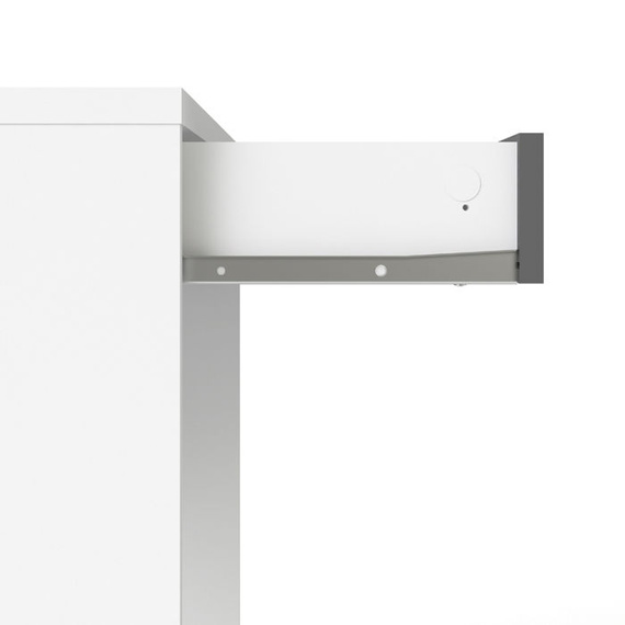 Biurko z szufladą białe / szare mat 75 cm Function