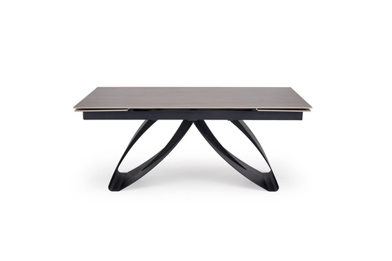 Stół rozkładany orzech / czarny mat 180 - 260 x 90 cm Hilario