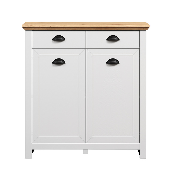 Komoda na buty Tosca, 91 x 41 x 95 cm, jasnoszary, dąb artisan