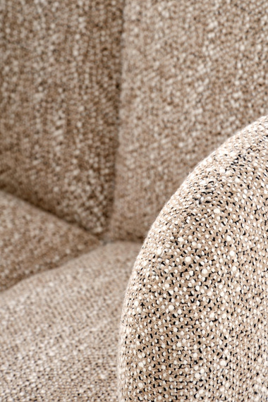 Krzesło do jadalni tapicerowane bezowe / czarne K568