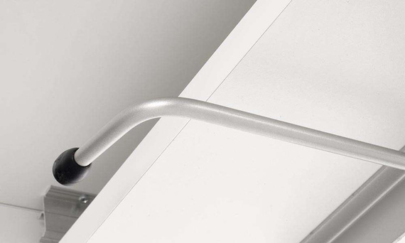 Ławostół rozkładany biały mat 126 - 167 x 70 cm Busetti