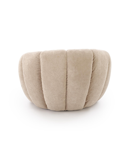 Fotel wypoczynkowy tapicerowany beżowy Gaspar 2