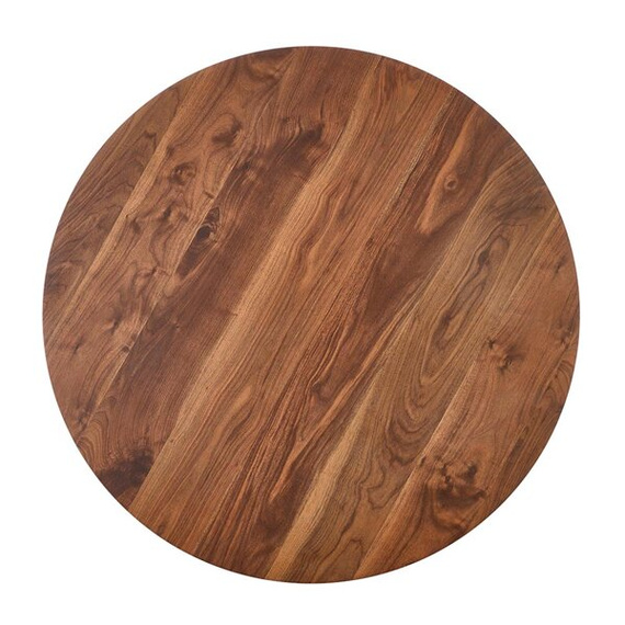 Stół Domenico 110 x 76 cm, orzechowy, detale złote