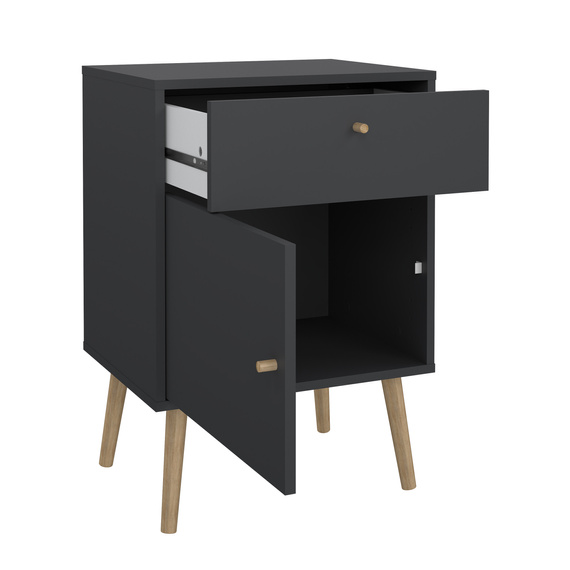 Szafka nocna szara mat 50 cm Bodo