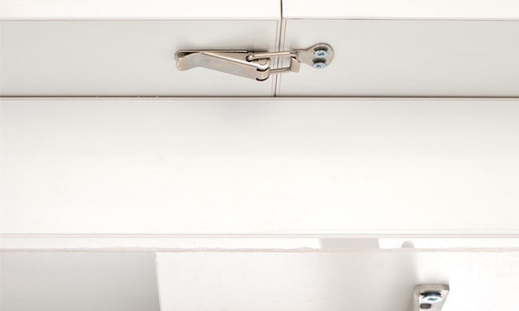 Ławostół rozkładany biały mat 126 - 167 x 70 cm Busetti