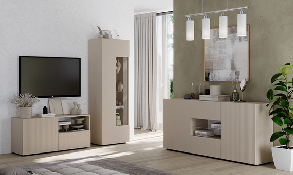 Szafka RTV kaszmir mat 122 cm Corda