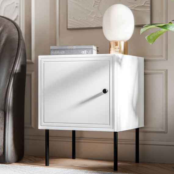 Komplet szafek nocnych biały mat 45 cm Modena
