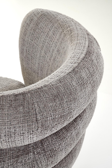 Krzesło do jadalni tapicerowane szare / czarne K575