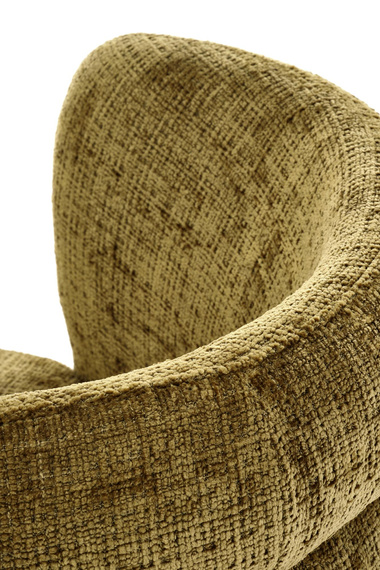 Krzesło do jadalni tapicerowane oliwkowe / czarne K575