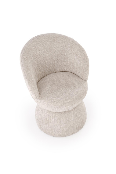 Krzesło do jadalni tapicerowane beżowe K581