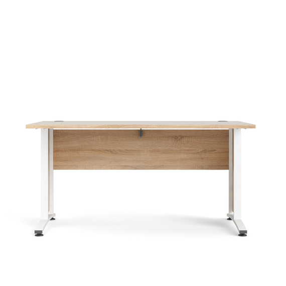 Biurko proste dąb sonoma / białe mat 150 cm Prima