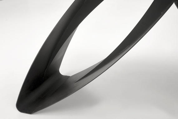 Stół rozkładany czarny marmur / czarny mat 180 - 260 x 90 cm Hilario