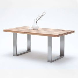 Stół drewniany dąb dziki mat 200 x 100 cm Zamek