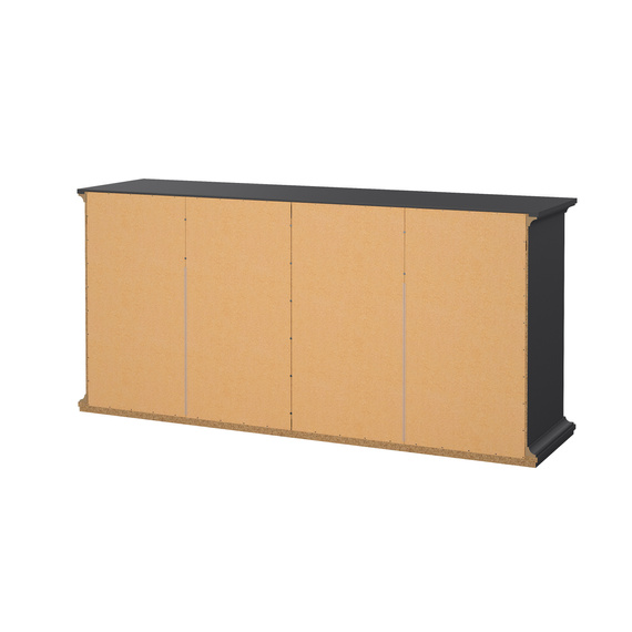 Komoda z szufladami szara mat 184 cm Paris