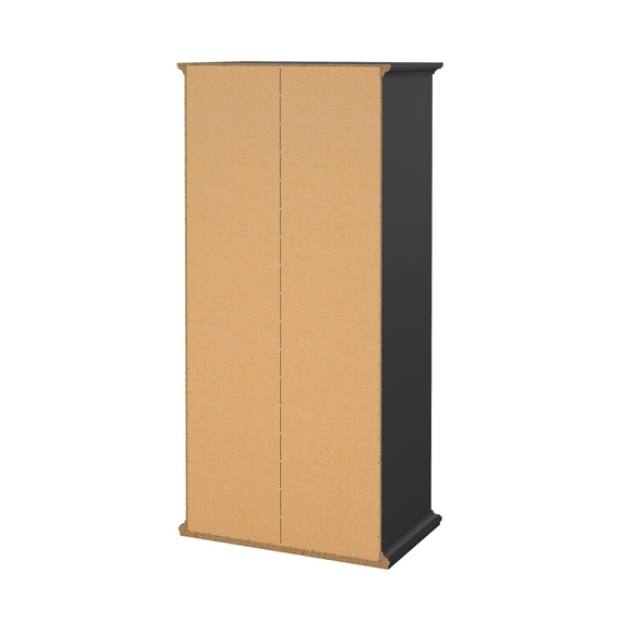 Szafa dwudrzwiowa szara mat 96 x 201 cm Paris