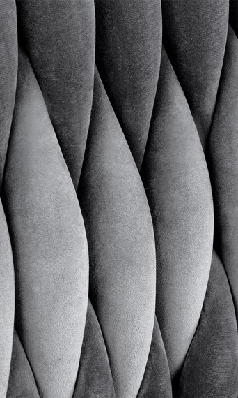 Krzesło do jadalni tapicerowane szare K436