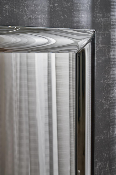 Lustro w ramie srebrnej  72 x 162 cm Abisso