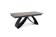 Stół rozkładany orzech / czarny mat 180 - 260 x 90 cm Hilario