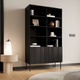 Regał do salonu czarny mat 100 x 40 x 175 cm Milo