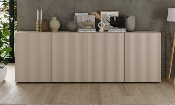 Komoda z drzwiami kaszmir mat 241 cm Corda