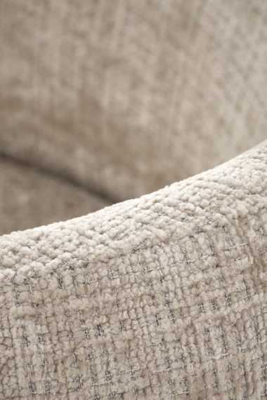 Krzesło do jadalni tapicerowane beżowe / czarne K575