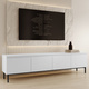 Szafka RTV biała mat 200 cm Silk