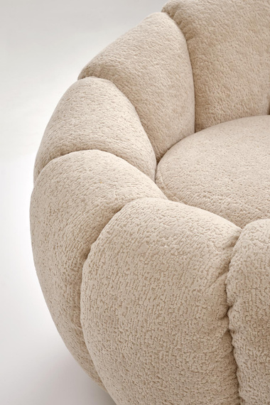 Fotel wypoczynkowy tapicerowany beżowy Gaspar 2