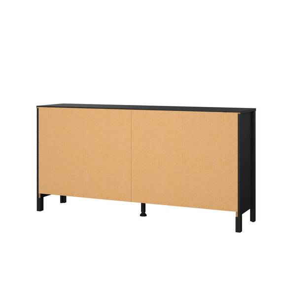 Komoda z szufladami czarna mat 159 cm Madrid