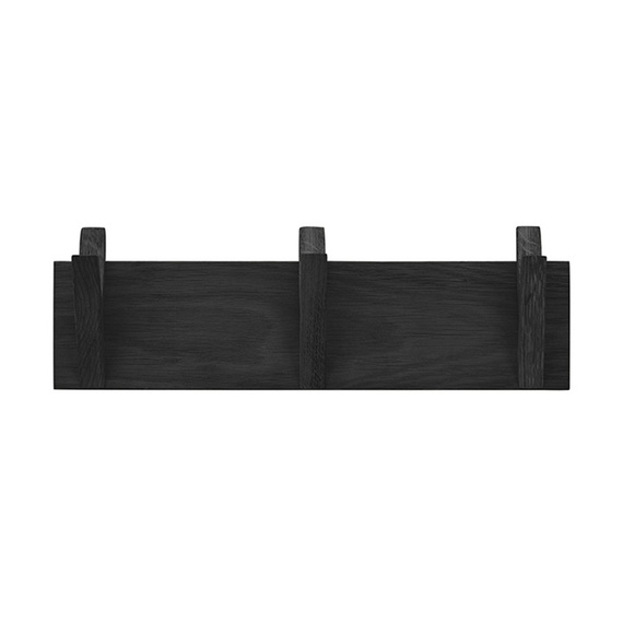 Wieszak ścienny czarny 40 cm Soline