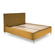 Zagłówek do łóżka musztardowy 175x120 cm Modulo W1